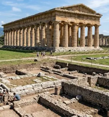 Exclusive private day trip to the ancient Greek temples of Paestum from the Amalfi Coast with Valentina Gambardella